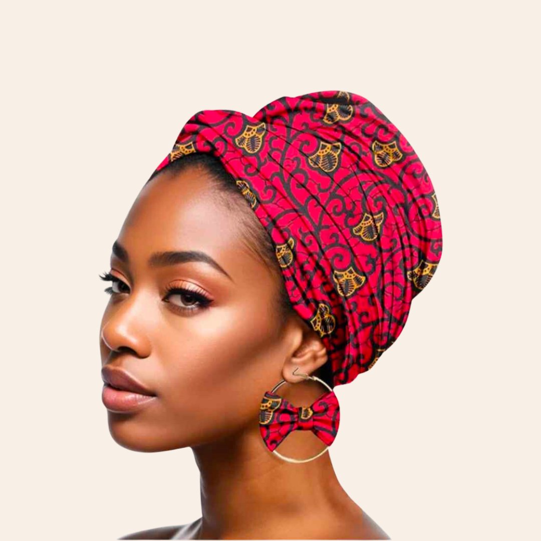 Geometric Earrings Scarf
