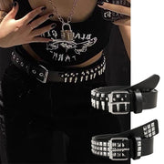 Edgy Rivet Belt for Men & Women - Hip-Hop Fashion Accessory