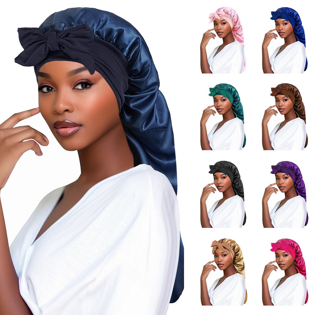 Elegant Satin Shower Cap for Women