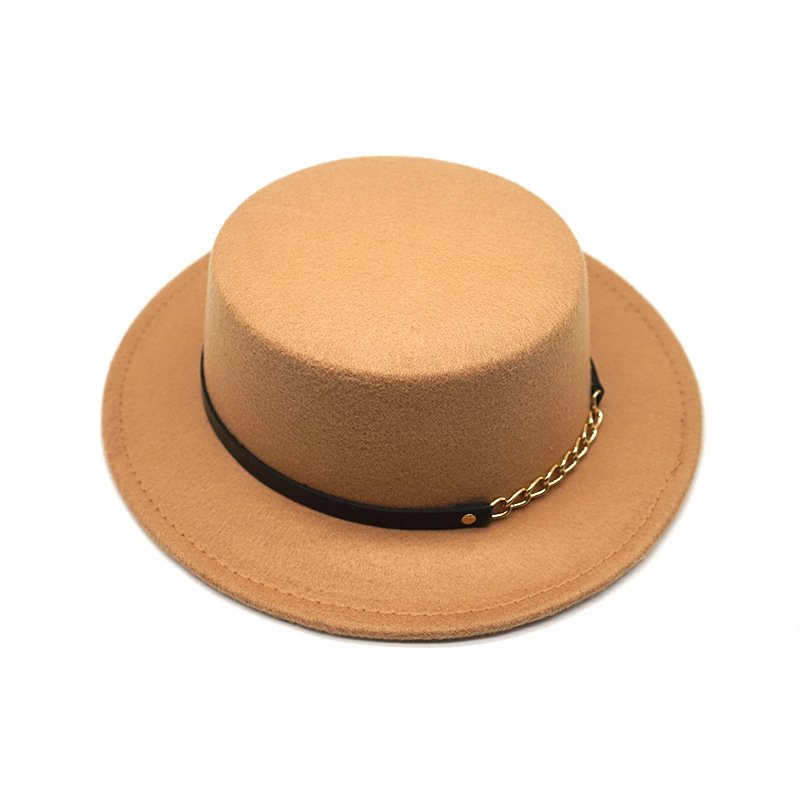 Retro British Style Flat Top Hats for Men & Women