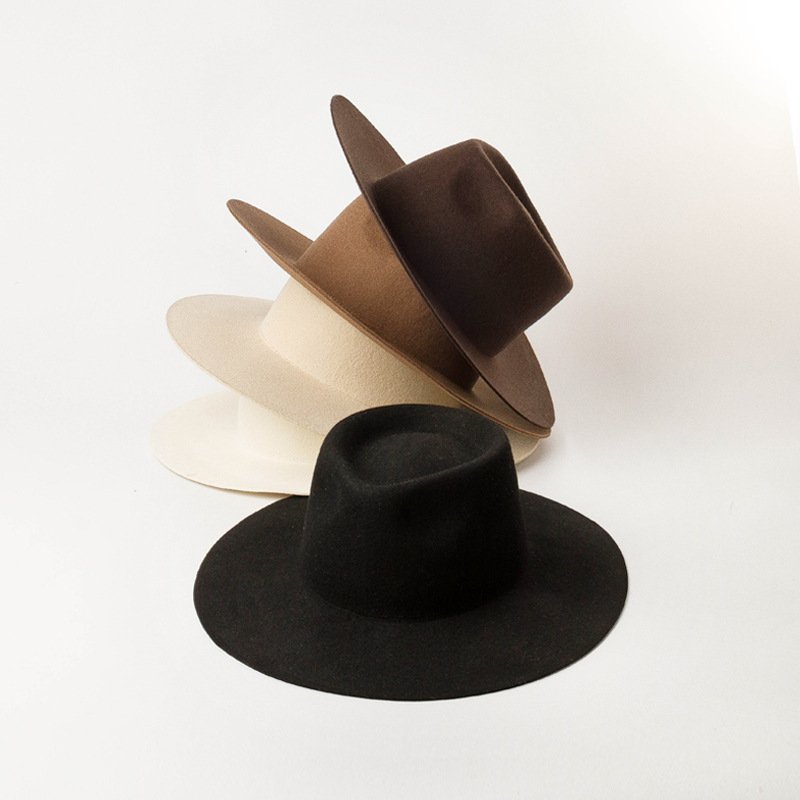 Woolen Jazz Top Hat for Women - Versatile Winter Accessory