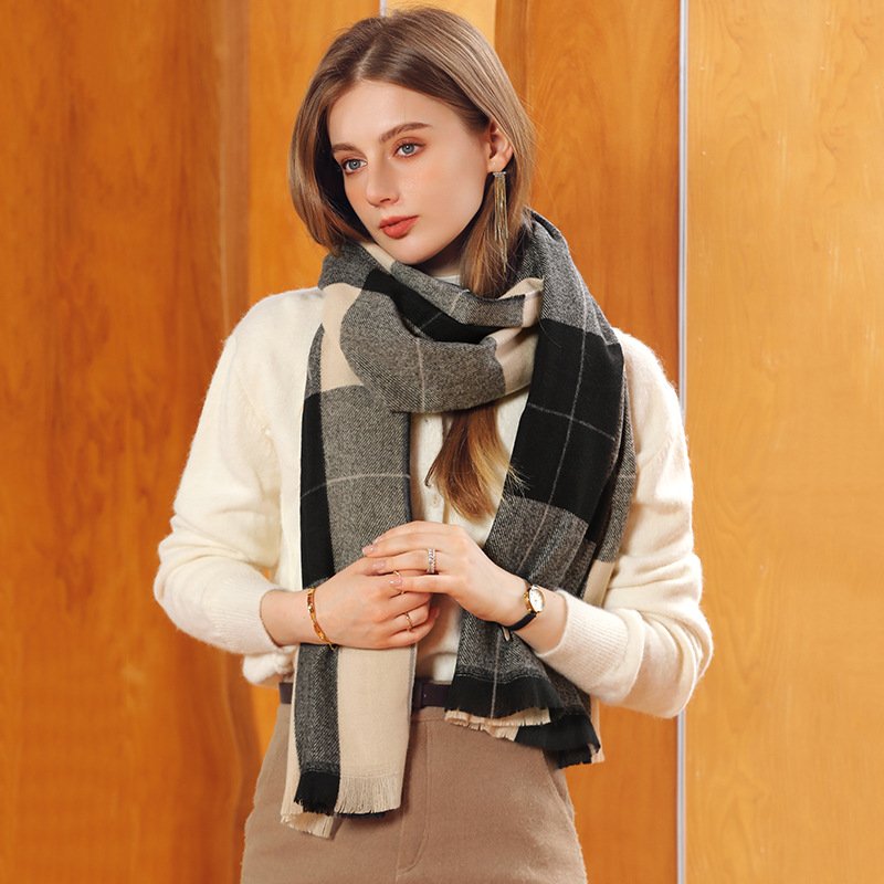 Warm Winter Cashmere Shawl Scarf for Women