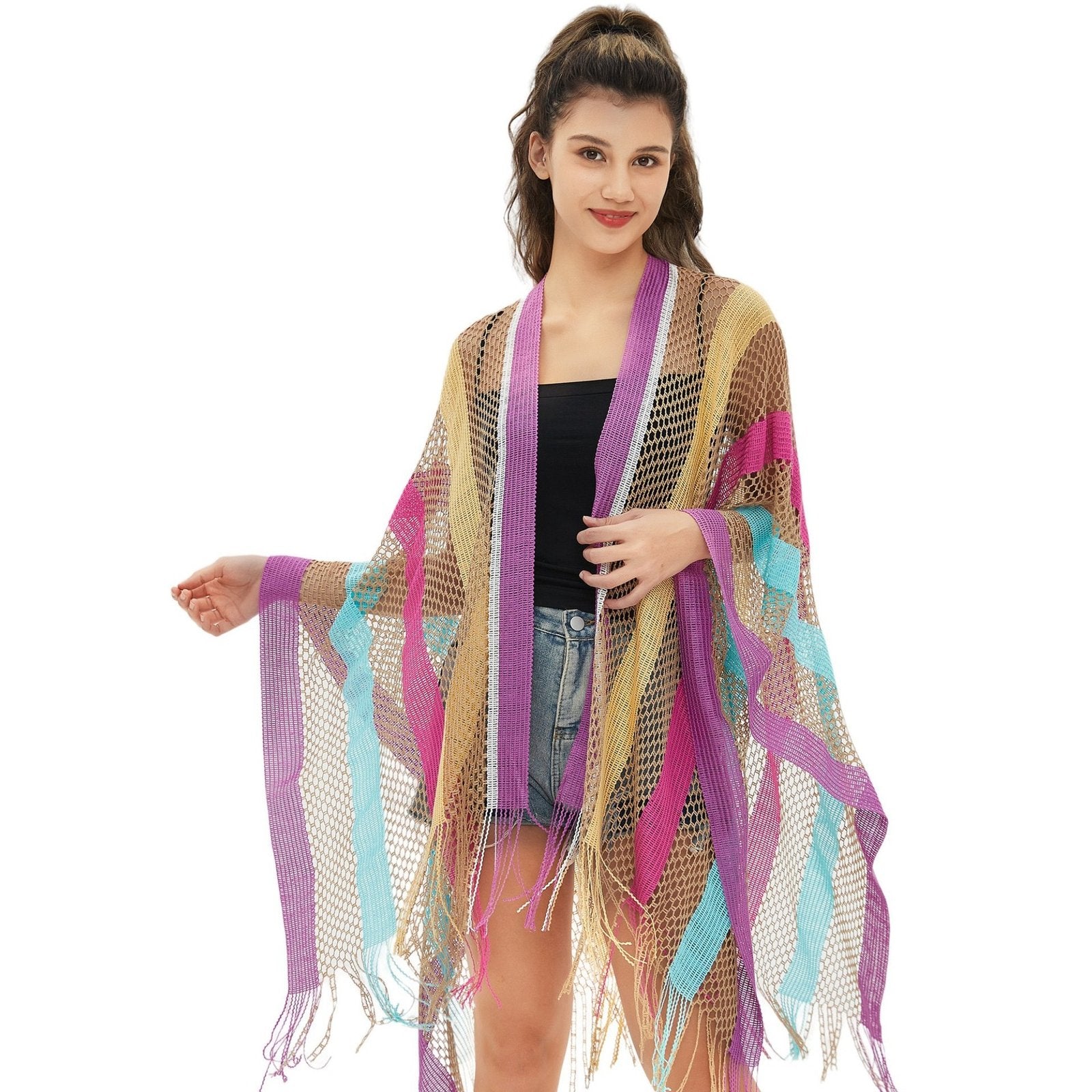 Rainbow Travel Cloak for Women