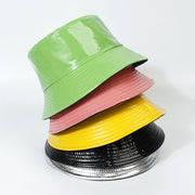 All-Season PU Leather Fisherman Hat