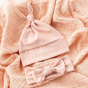 Soft Cotton Hair Band Set with Blanket and Hat
