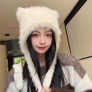 Warm Plush Bear Hat