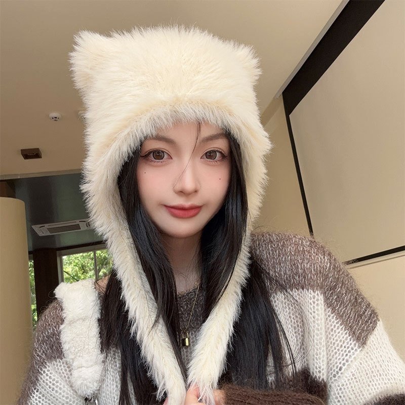 Warm Plush Bear Hat