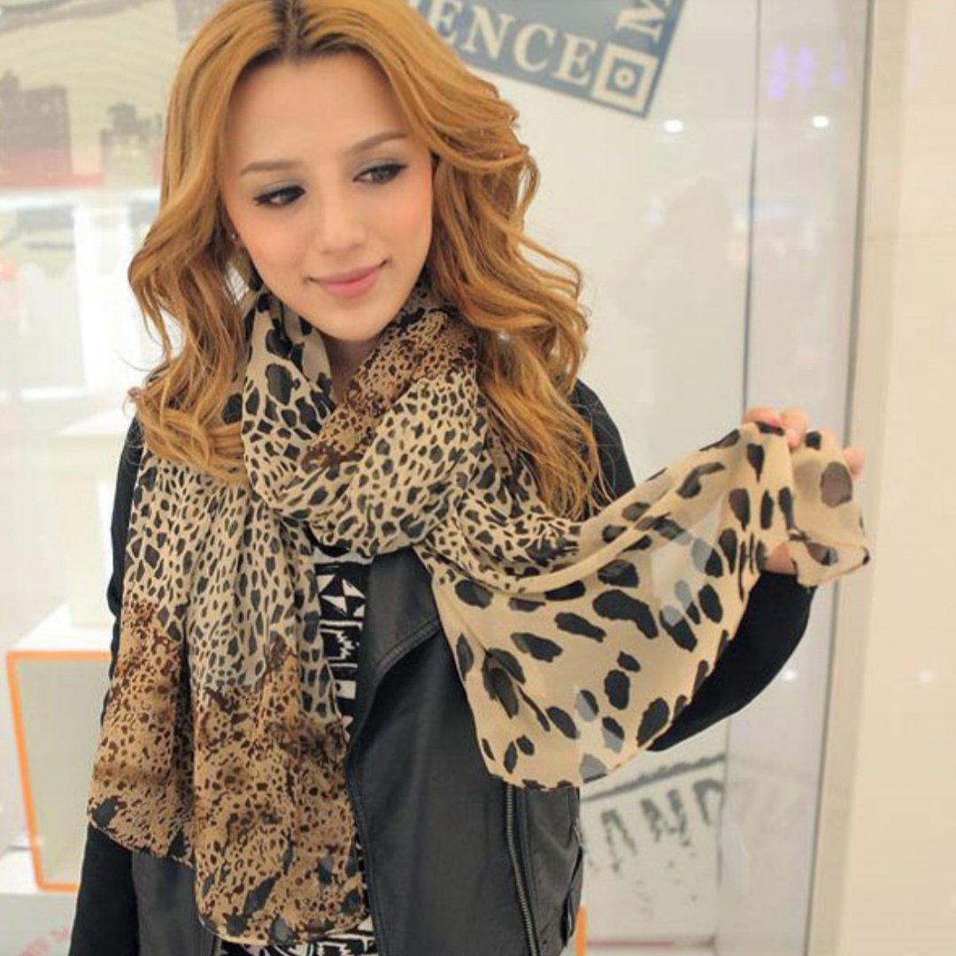 Polka Dot Chiffon Scarf for Women