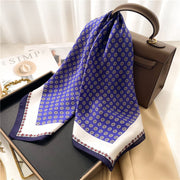Spring Polka Dot Silk Scarf for Women