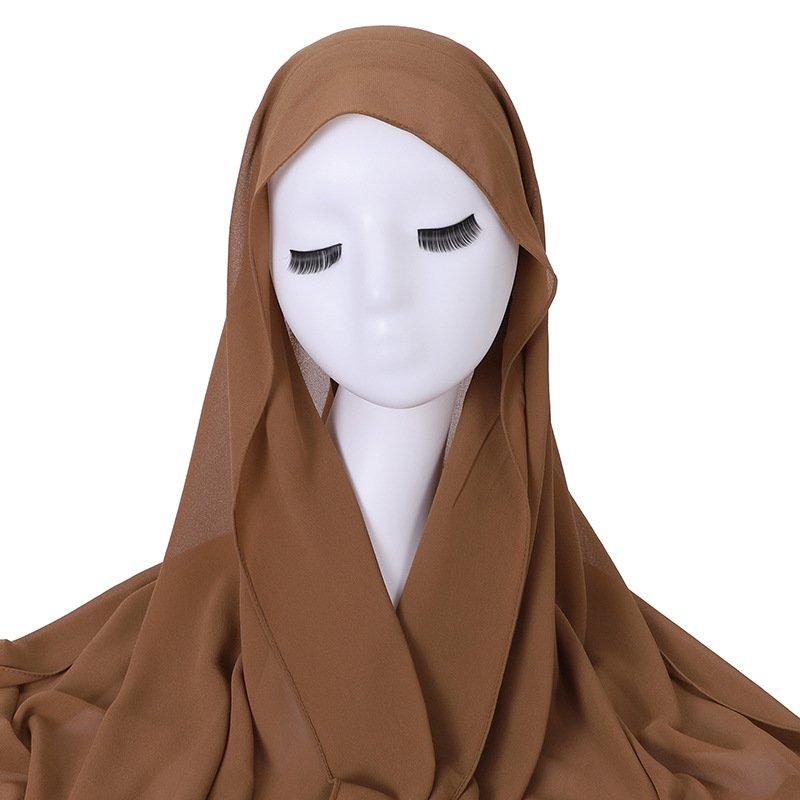 Elastic Bottom Scarf for Women - Retro Ethnic Style