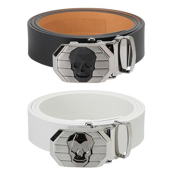 Toothless Automatic Buckle Cowhide Leather Belt