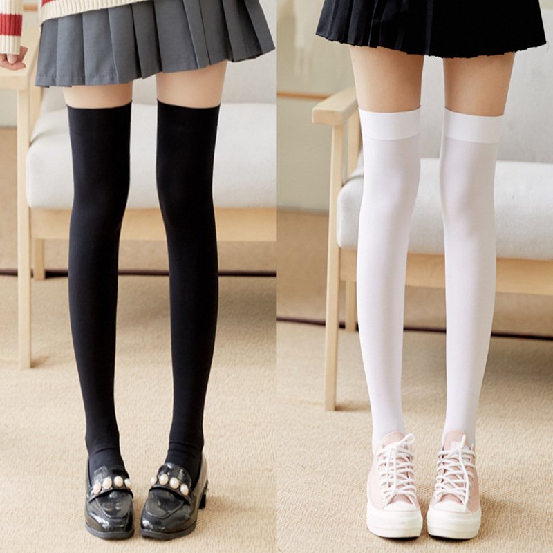 Velvet Knee High Socks for Women