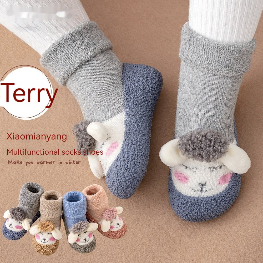 Winter Cartoon Sock Shoes Non-Slip