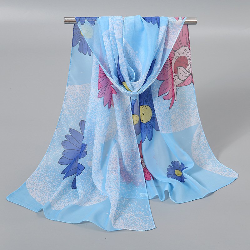 Women's Fashion Silk Scarves - 6 Color Options