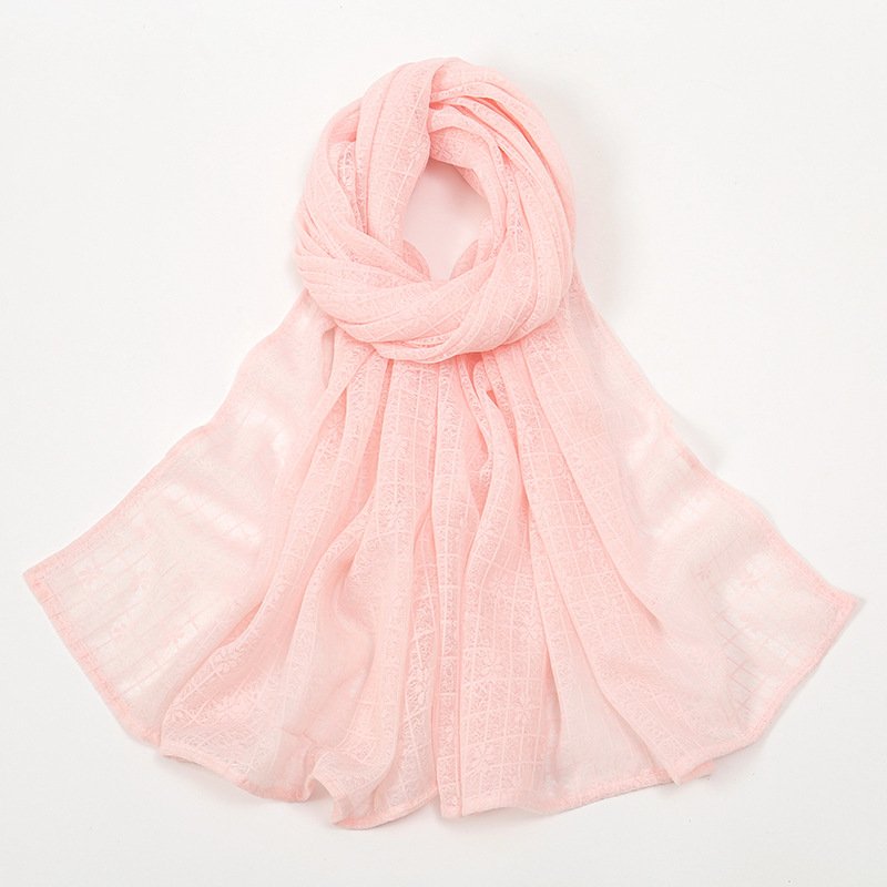Stay Warm in Style with Plaid Polyester Scarf