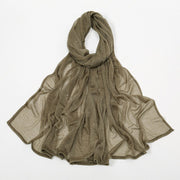 Stunning Rhinestone Pleated Headscarf for Women