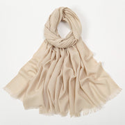 Breathable Monochrome Scarf for Women