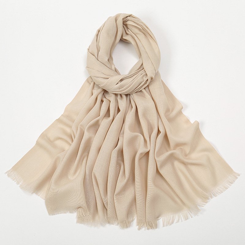 Breathable Monochrome Scarf for Women