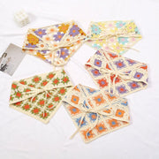 Add a Pop of Color with Jacquard Lace Scarf Triangle