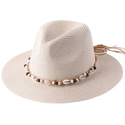 Women's Summer Sun Hats with Shell Beads