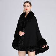 Soft Imitation Cashmere Shawl Cape