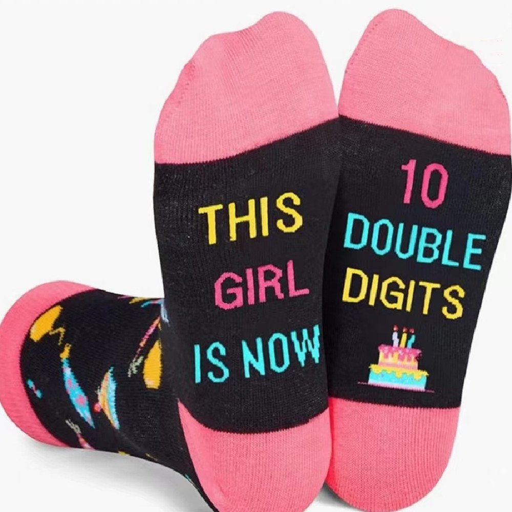 Casual Sole Letter Socks for Women