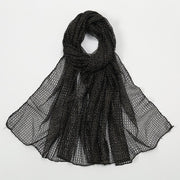 Soft Gold Mesh Shawl for Women