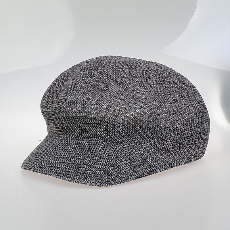Summer Octagonal Cap Straw Hat - Beach Sun Protection