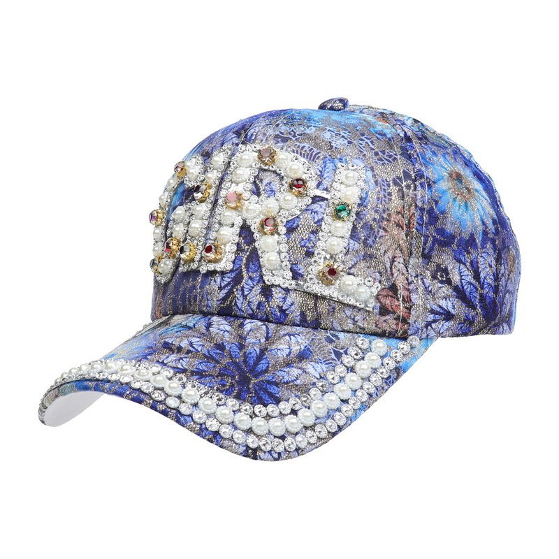 Sun-Proof Diamond Baseball Cap for Women