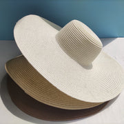 Big Brim Sun Hat for Women, 14CM Dome Style, Windproof & Sunproof