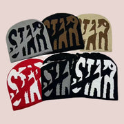 Cozy Knitted Letter Star Hat for Women