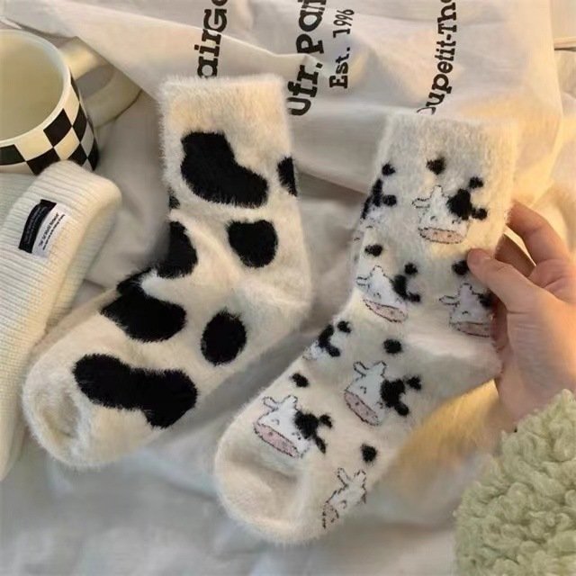 Soft Mink-Like Wool Socks for Women