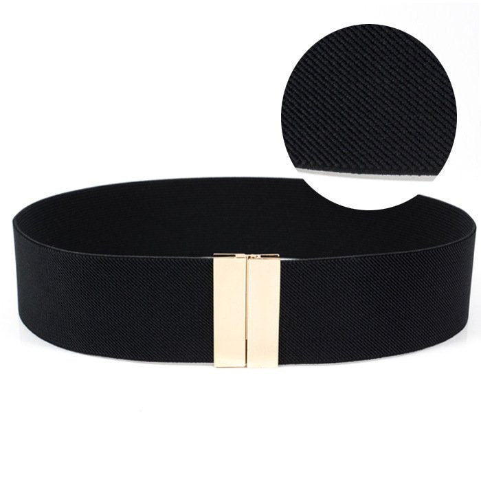 Elastic Waist Dress Belt with Sequins