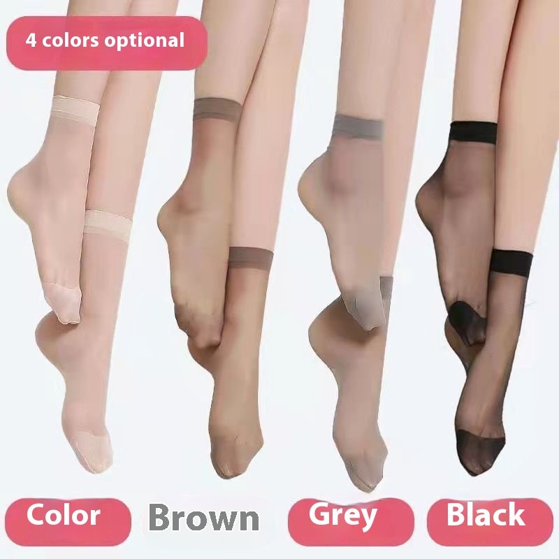 Ultra-Thin Crystal Socks for Women - Anti-Hook & Durable