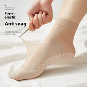 Invisible Flesh Color Short Stockings for Women