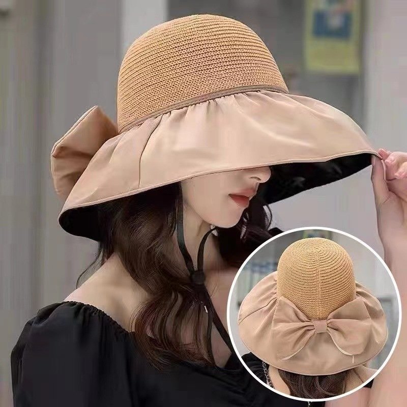 Large Brim Sun Hat for Women - UV Protection Outdoor Sunshade