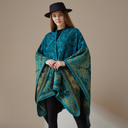 Warm Double-Sided Tassel Shawl for Women