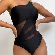 Sexy Solid Color One-piece Swimsuit for Women