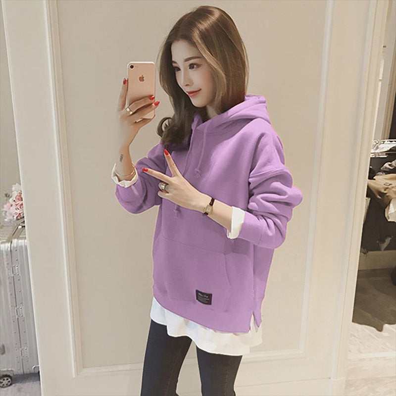Women's Lightweight Hooded Cotton Casual Sweatshirt