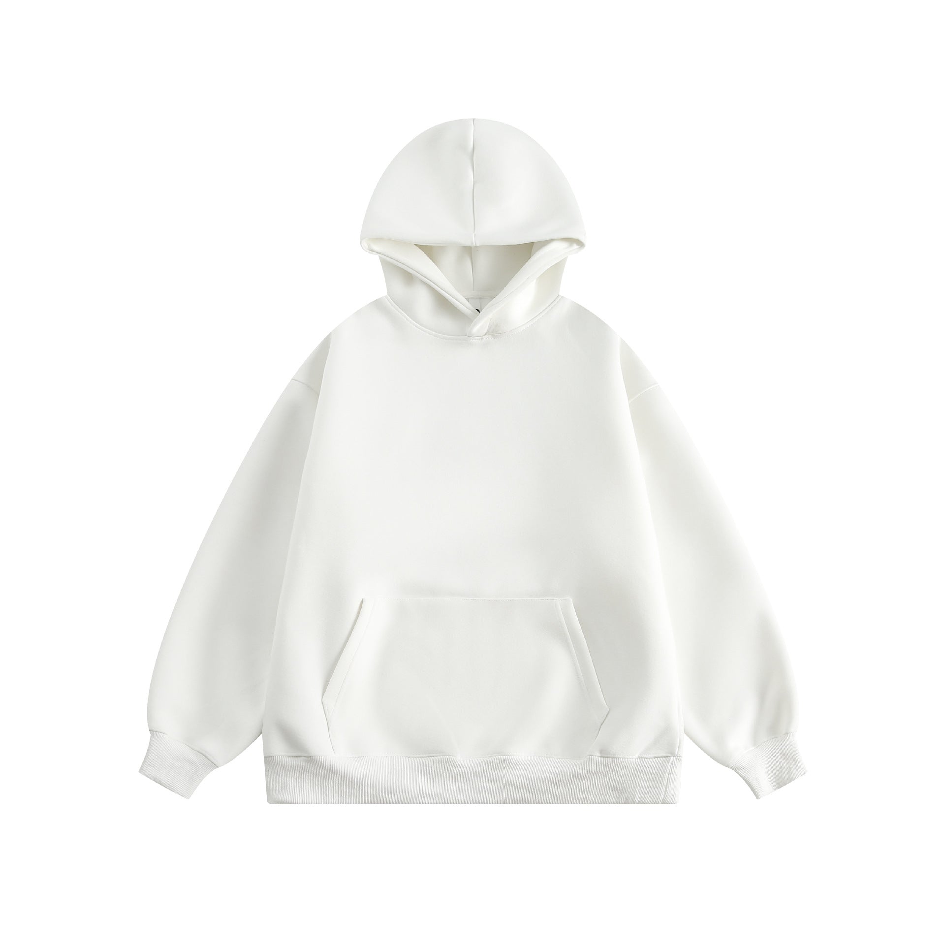 Cozy Solid Color Couple's Casual Pullover Hoodie