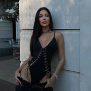 Sexy Lace Up Jumpsuit for Women