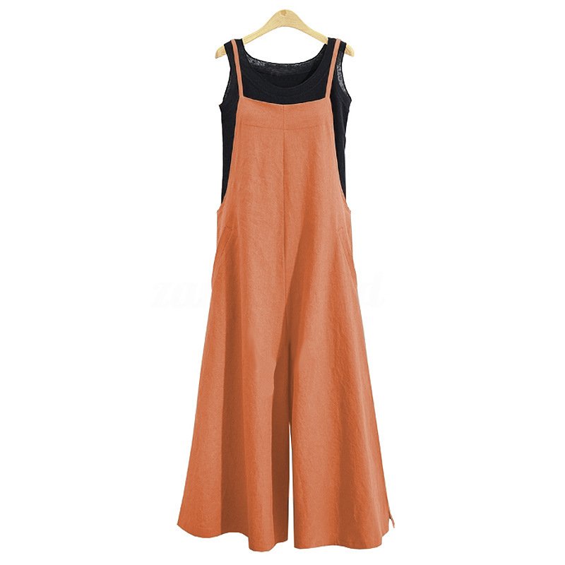 Women's Loose Wide-leg Jumpsuit Casual Commute Pants