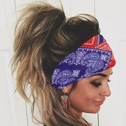 Colorful Geometric Sports Headband for Hair Styling