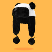 Warm Panda Plush Hat for Kids - Winter Windproof