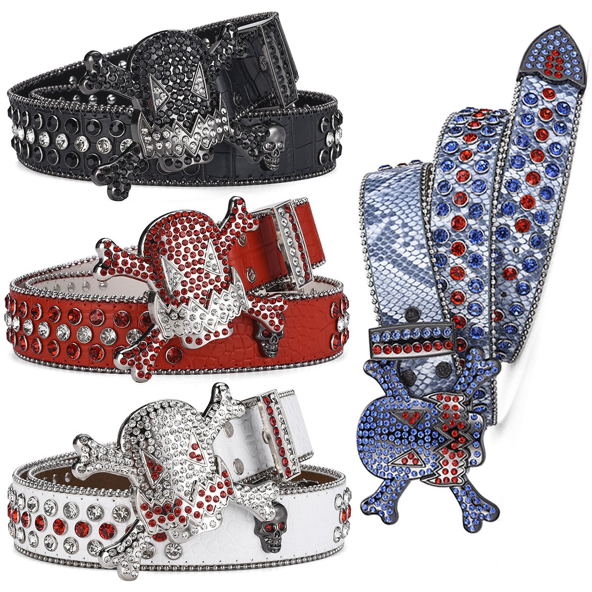 Rhinestone Hip Hop Nightclub Belt