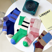 Contrast Color Tube Socks for Women