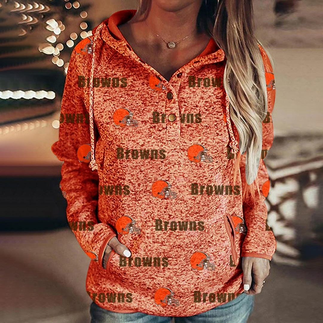 Cozy Gray Printed Women's Autumn & Winter Sweater