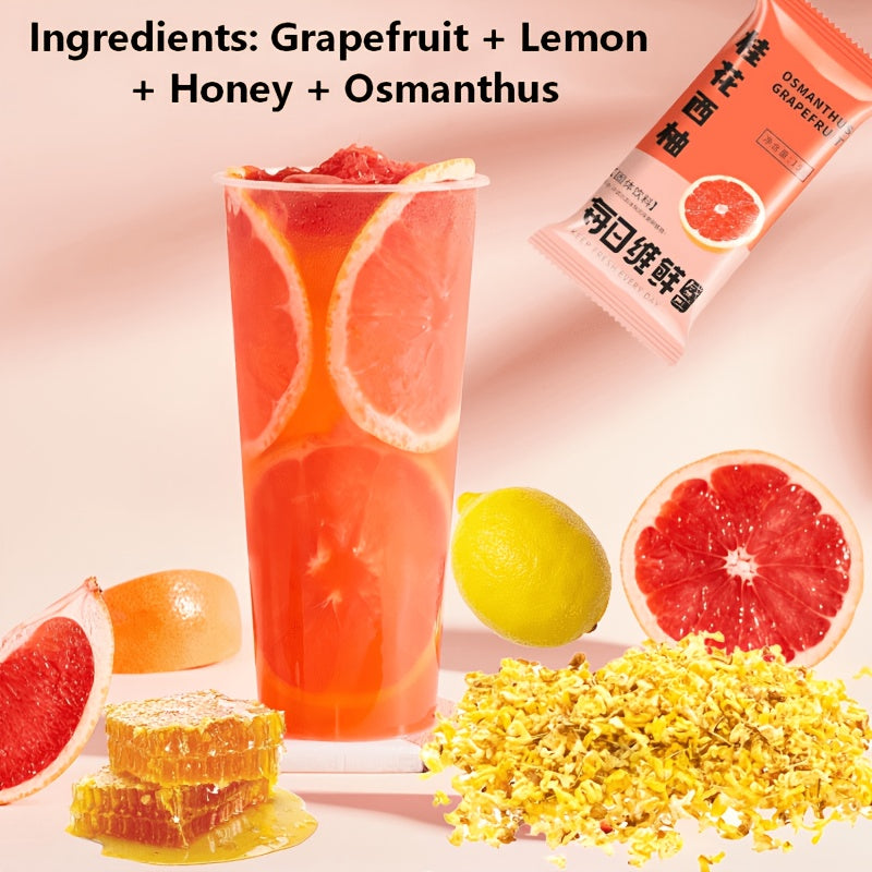 Multi-Flavor Fruit Nutrition Booster Drink Pack with Pulp and Fiber, 4 Bottles
