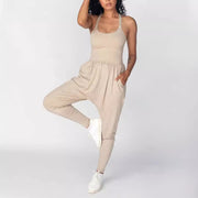 Women's Fashion Sleeveless Loose U-neck Jumpsuit