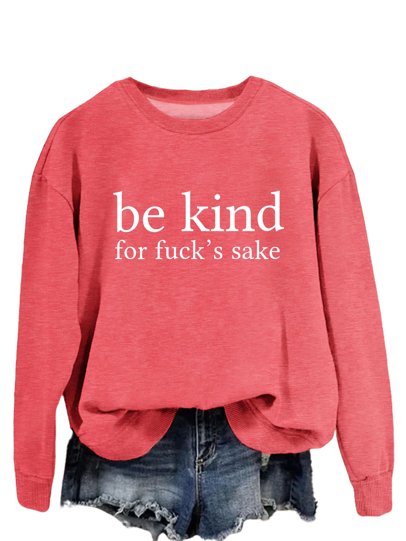 Cozy Cotton Women's Letter Print Pullover Hoodie